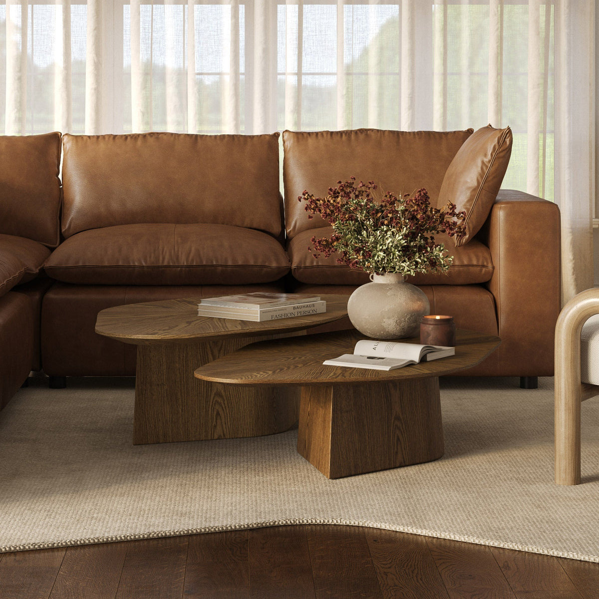 Roche 50" Ash Low Coffee Table