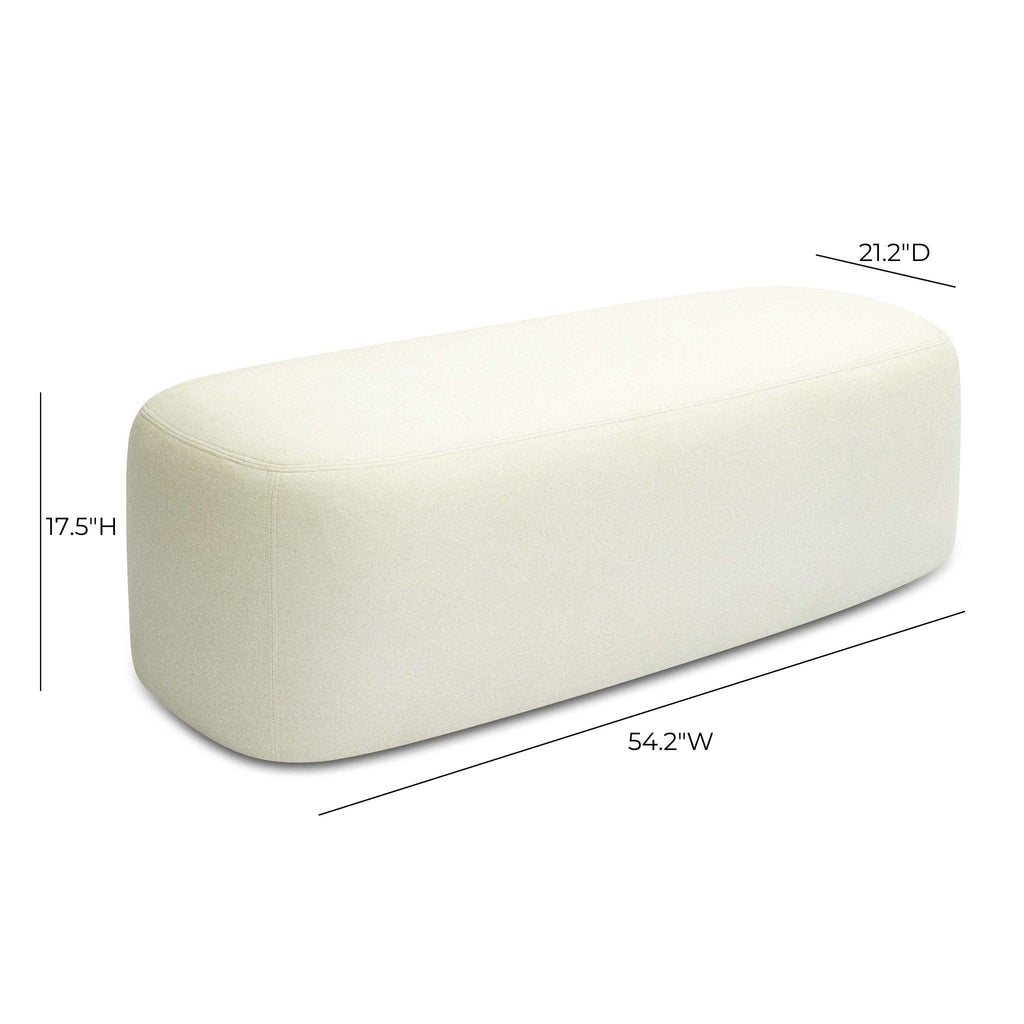 Graceland 54" Performance Faux Mohair Bench