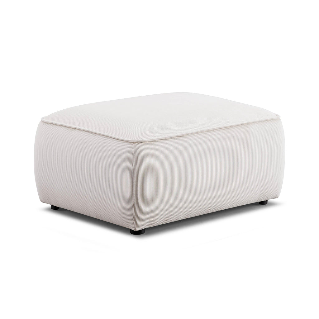 Travie Performance Corduroy Velvet Ottoman