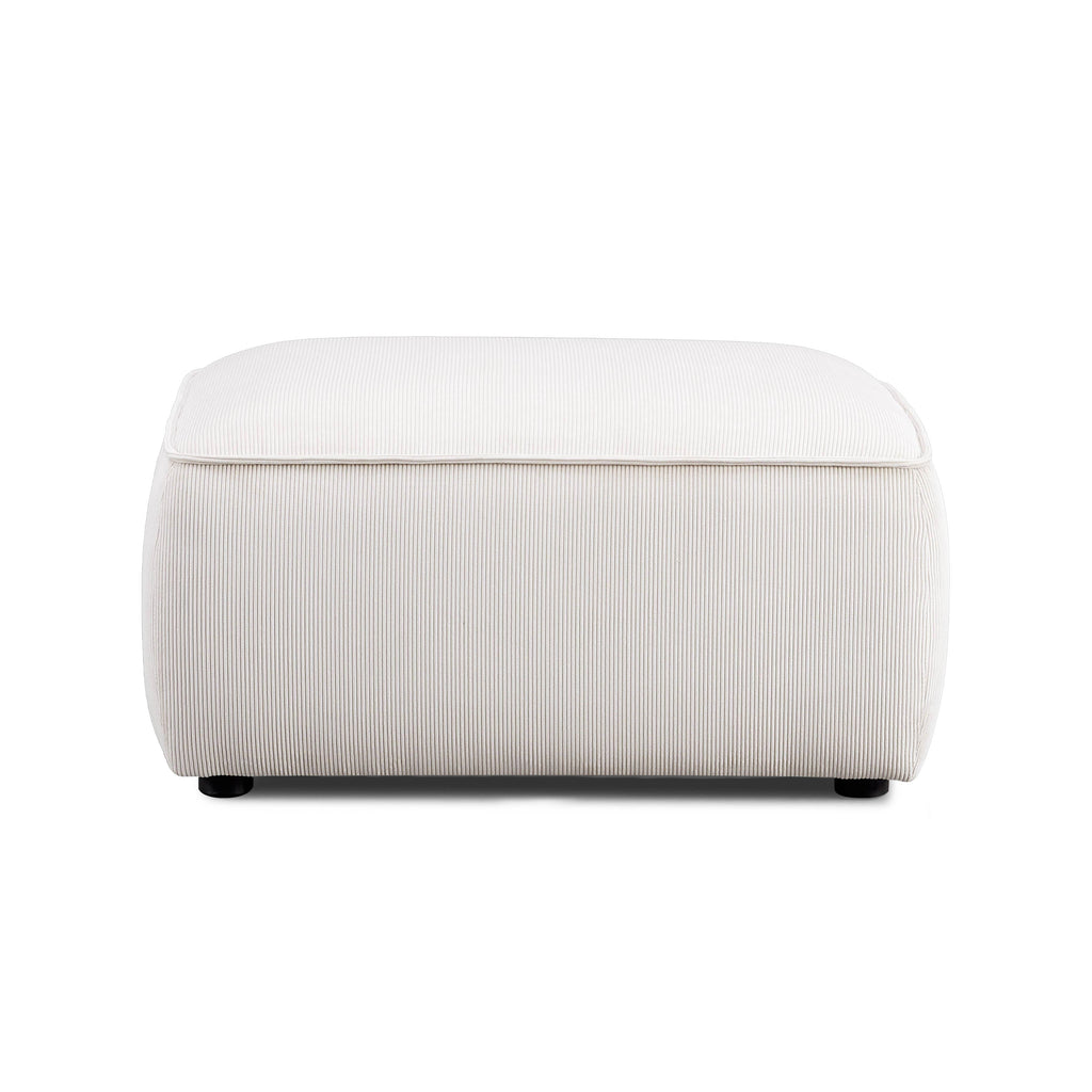 Travie Performance Corduroy Velvet Ottoman