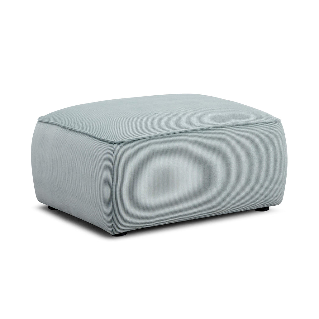 Travie Performance Corduroy Velvet Ottoman