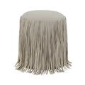 Shag Me Performance Vegan Leather Ottoman