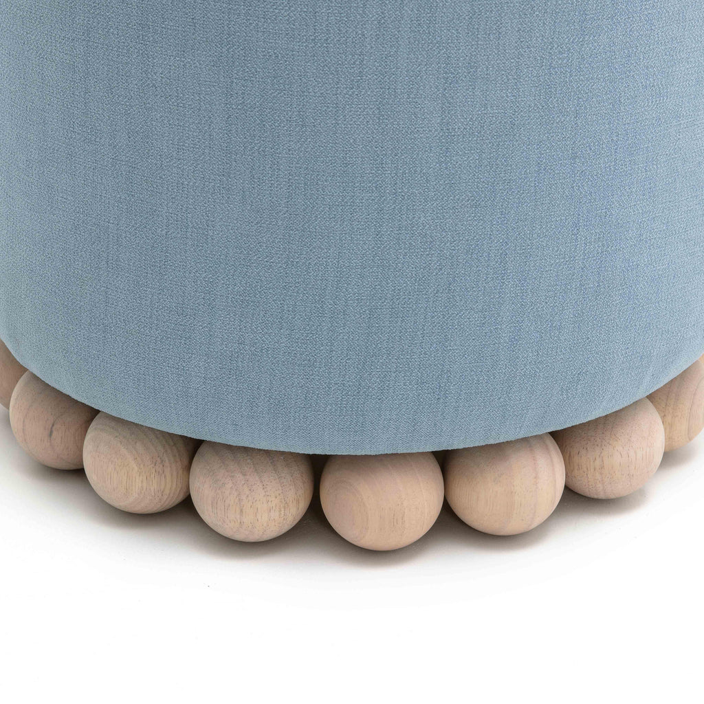 Dex Upcycled Performance Fabric Ottoman