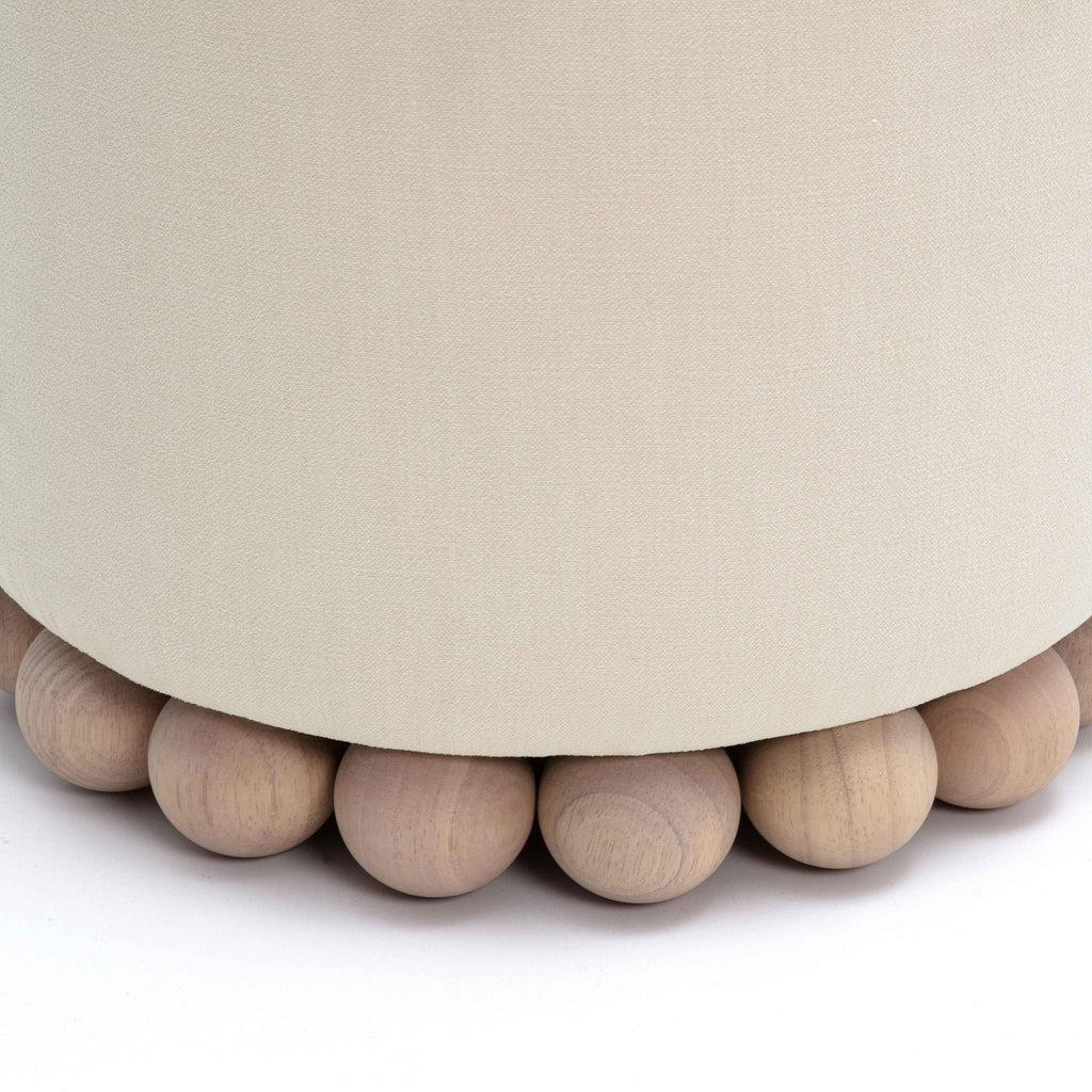 Dex Upcycled Performance Fabric Ottoman