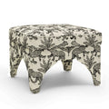 Raji Leopard Performance Jacquard Ottoman