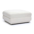 Perry Cream Performance Chenille Modular Ottoman