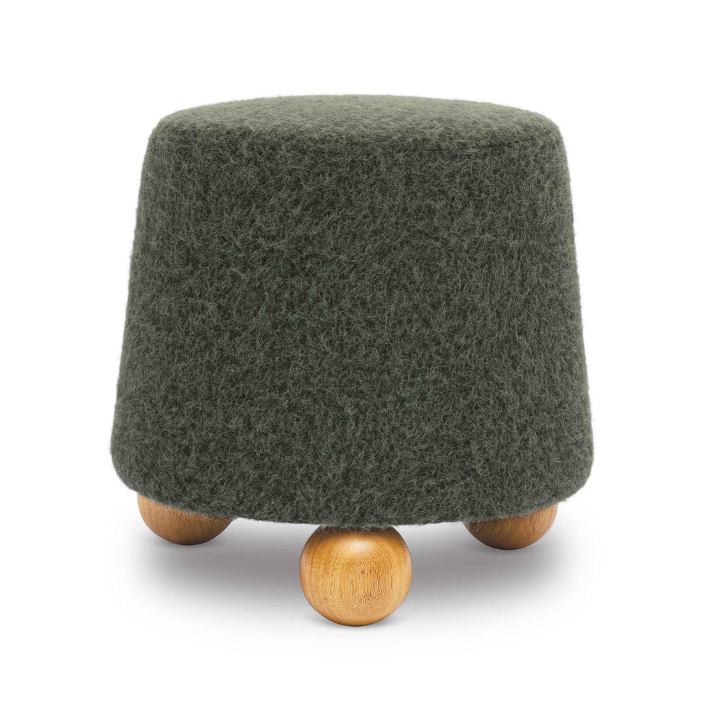 Jaine Contract-Grade Faux Mohair Ottoman