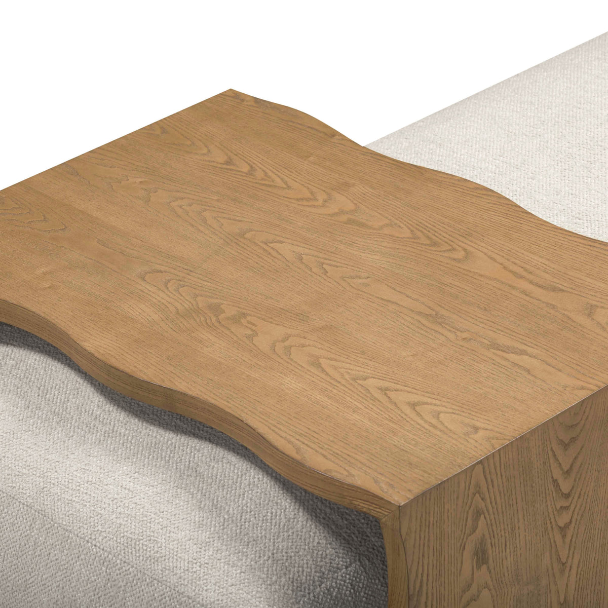Spencer 54" Performance Basketweave Ottoman with Bridge Table