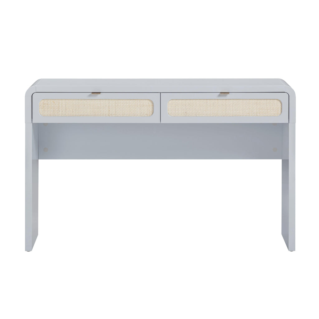 Patty 48" Rattan 2-Drawer Console Desk