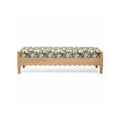 Thelma 56" Leopard Performance Jacquard Fabric Bench