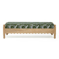 Thelma 56" Leopard Performance Jacquard Fabric Bench