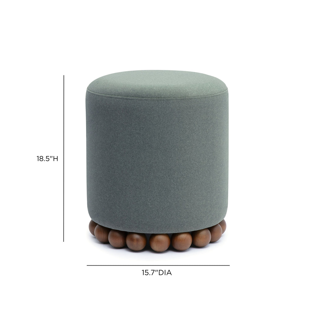 Dex Performance Vegan Mohair Ottoman