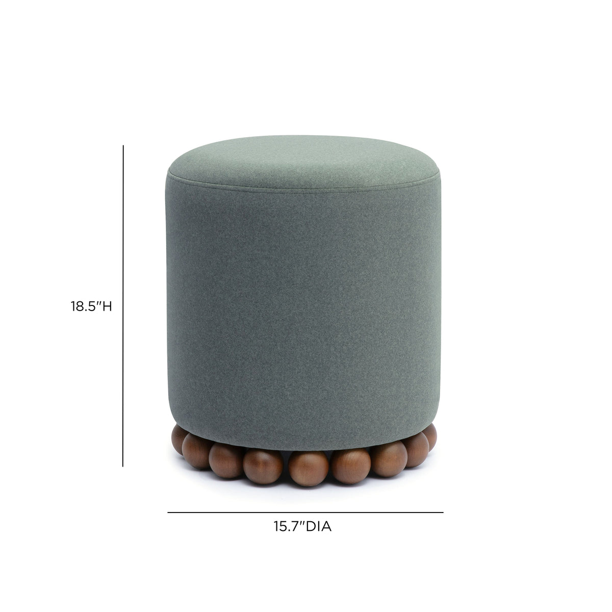 Dex Performance Vegan Mohair Ottoman