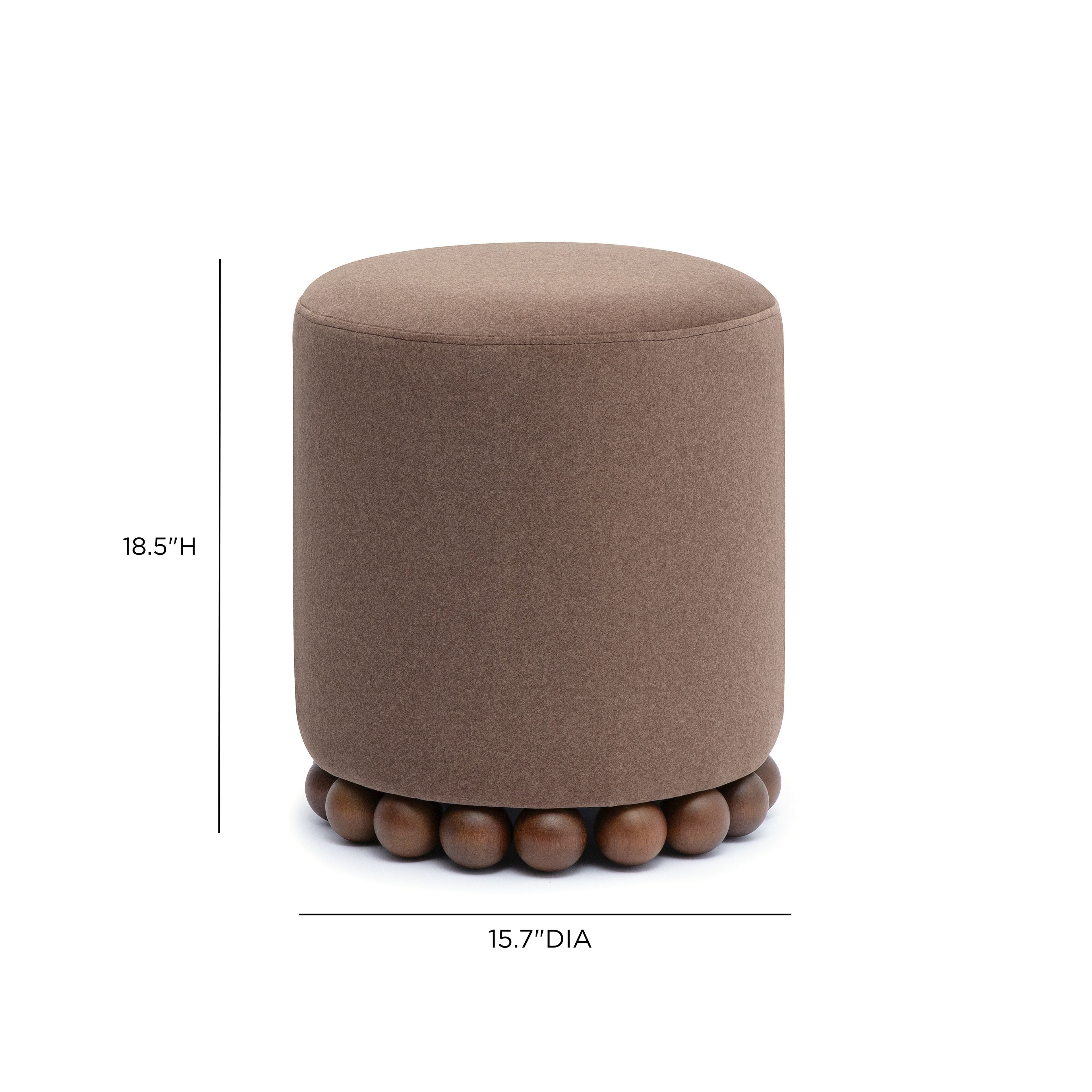 Dex Performance Vegan Mohair Ottoman