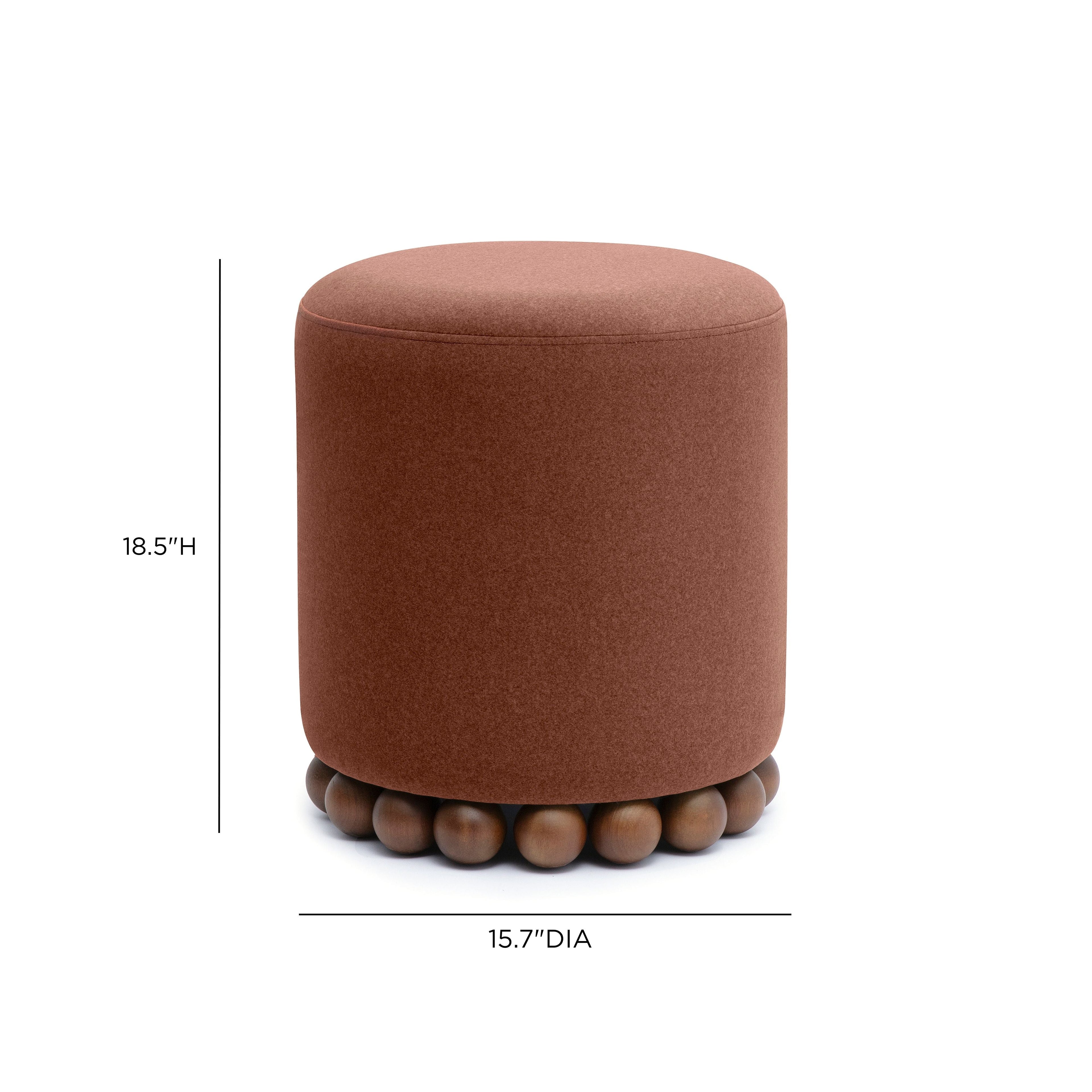 Dex Performance Vegan Mohair Ottoman