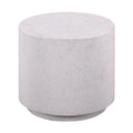 Terrazzo Light Speckled Concrete Round Side Table