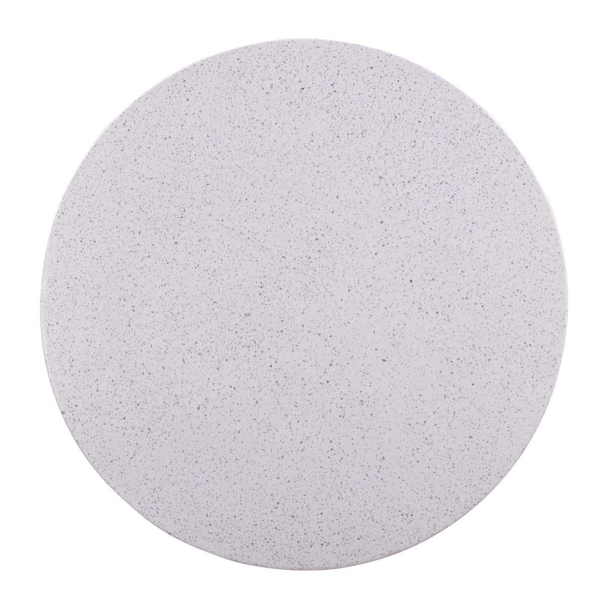 Terrazzo 27.5" Light Speckled Concrete Round Coffee Table