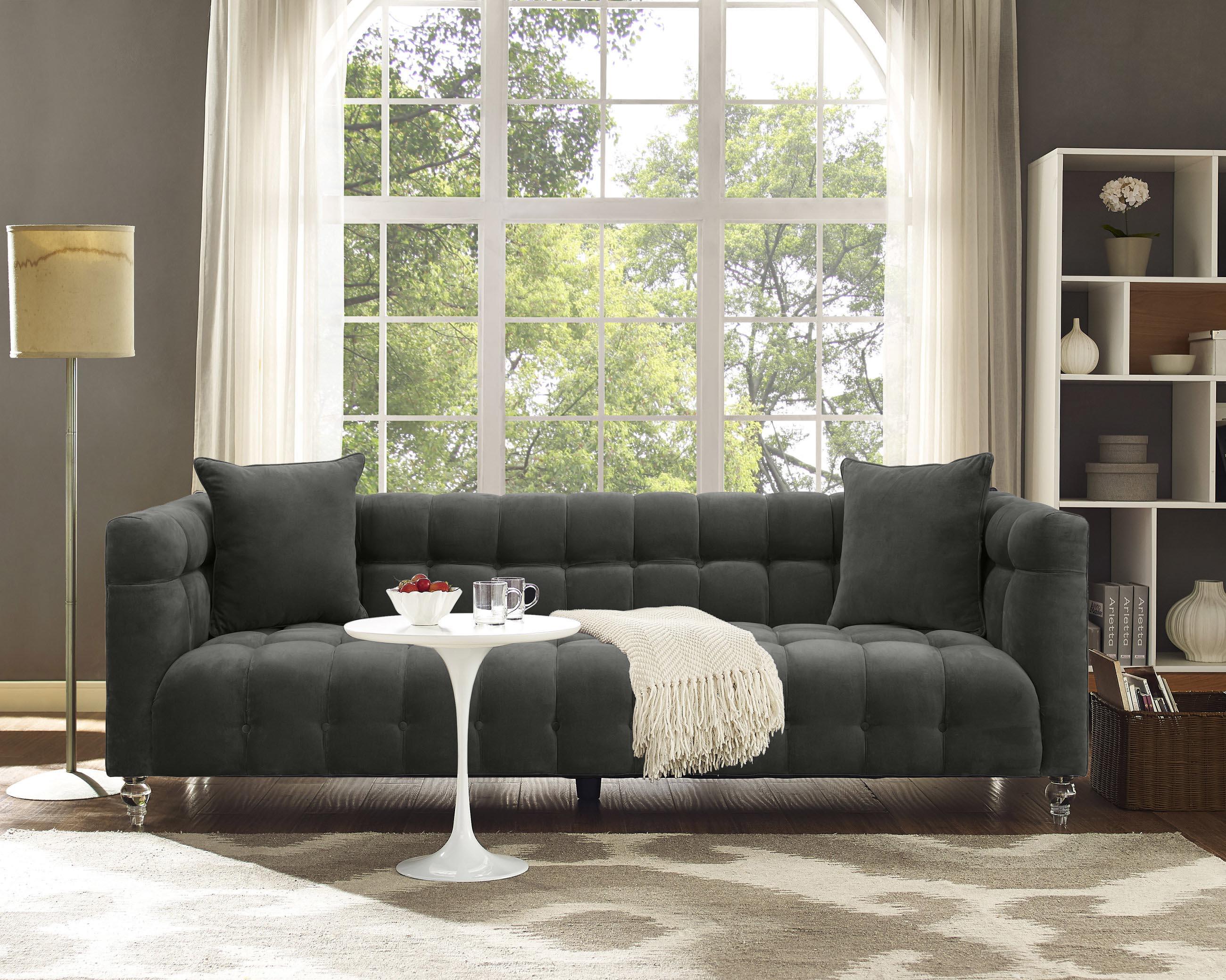 Bea 90.6" Performance Velvet Tufted Sofa
