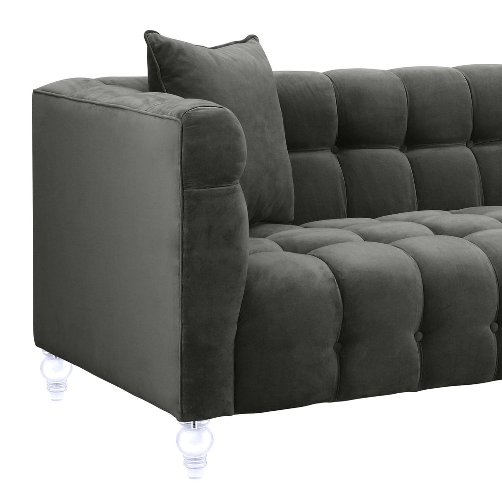 Bea 90.6" Performance Velvet Tufted Sofa