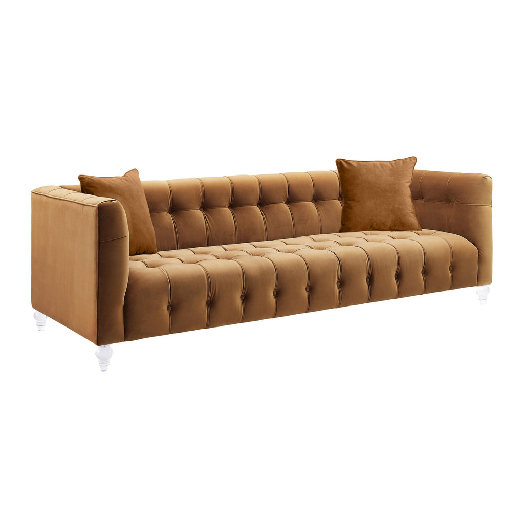 Bea 90.6" Performance Velvet Tufted Sofa