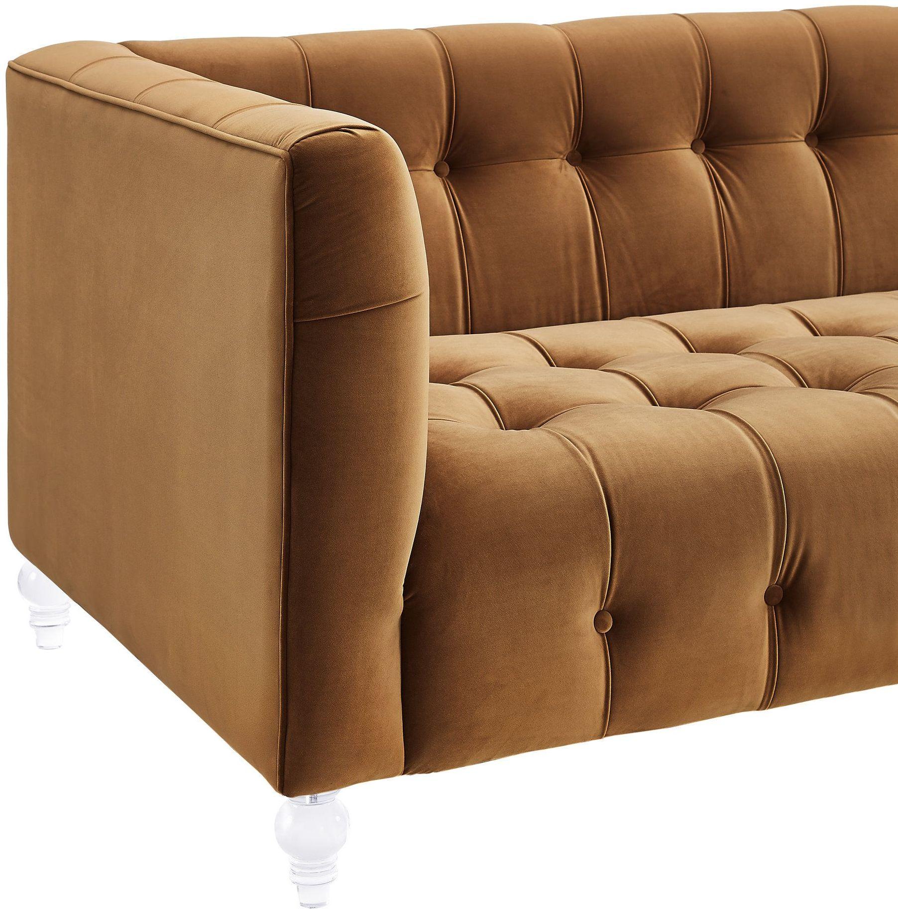 Bea 90.6" Performance Velvet Tufted Sofa