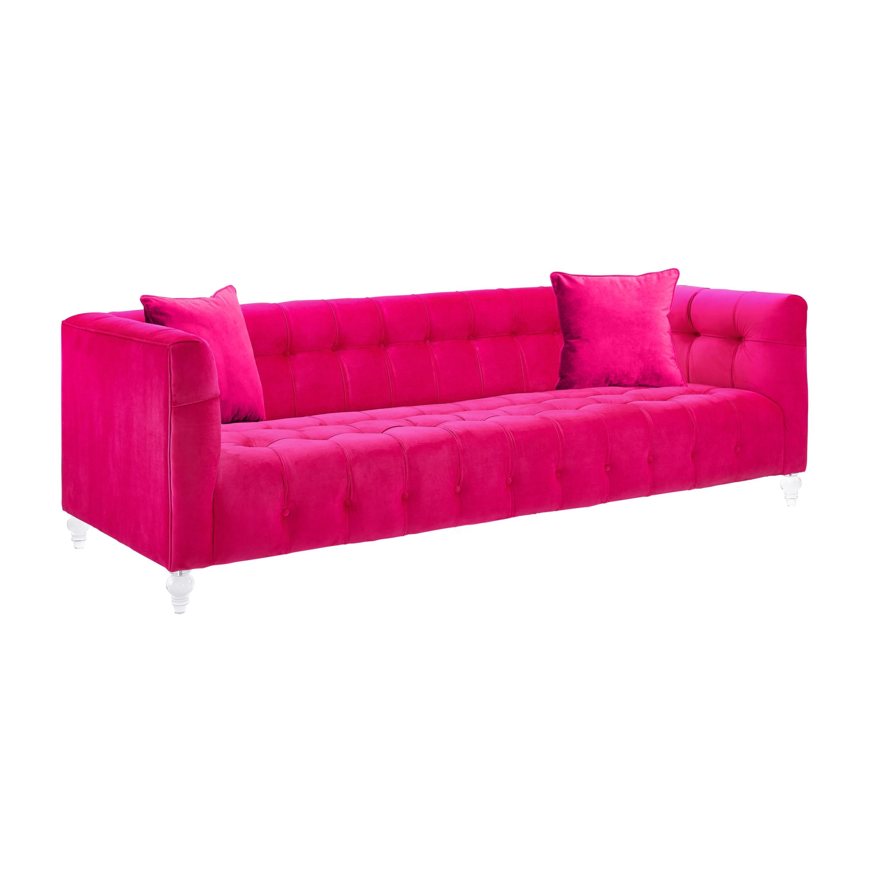 Bea 90.6" Performance Velvet Tufted Sofa