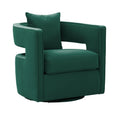 Kennedy Performance Velvet Swivel Accent Chair