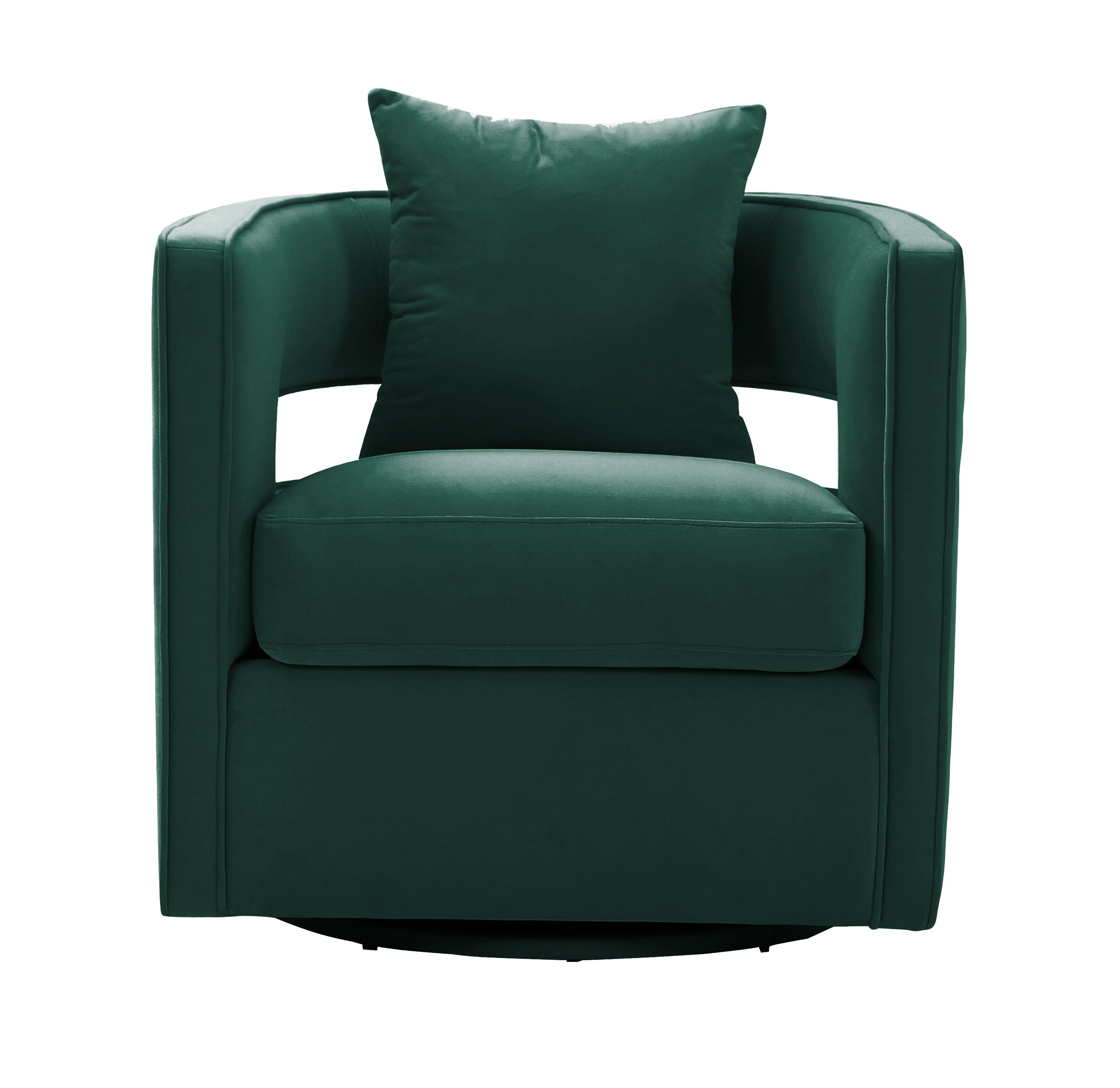 Kennedy Performance Velvet Swivel Accent Chair