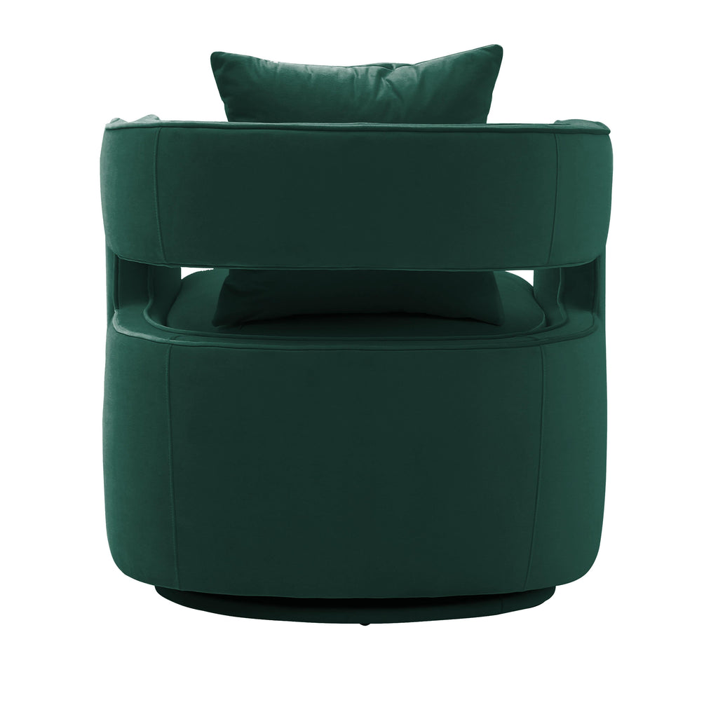 Kennedy Performance Velvet Swivel Accent Chair