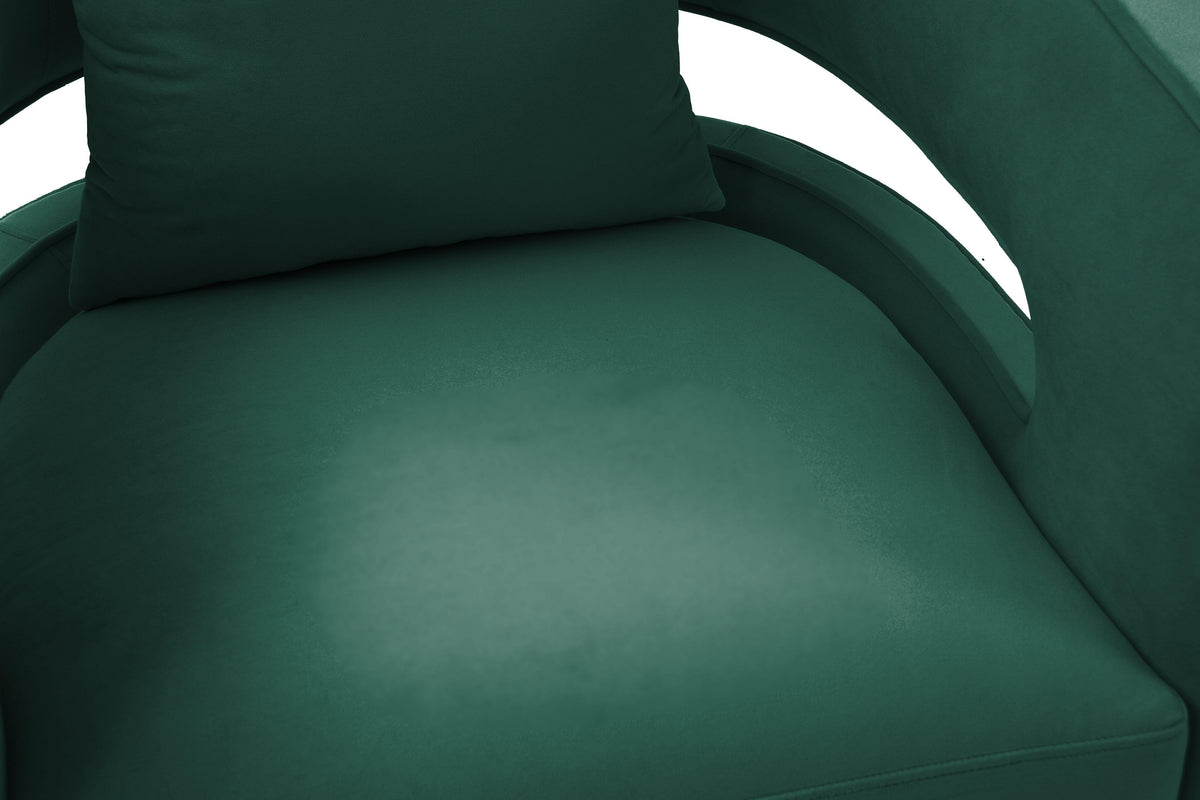 Kennedy Performance Velvet Swivel Accent Chair