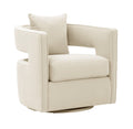 Kennedy Performance Velvet Swivel Accent Chair