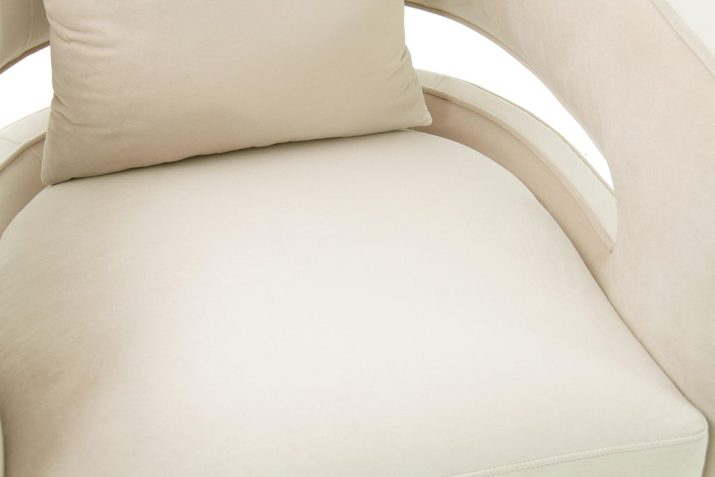 Kennedy Performance Velvet Swivel Accent Chair