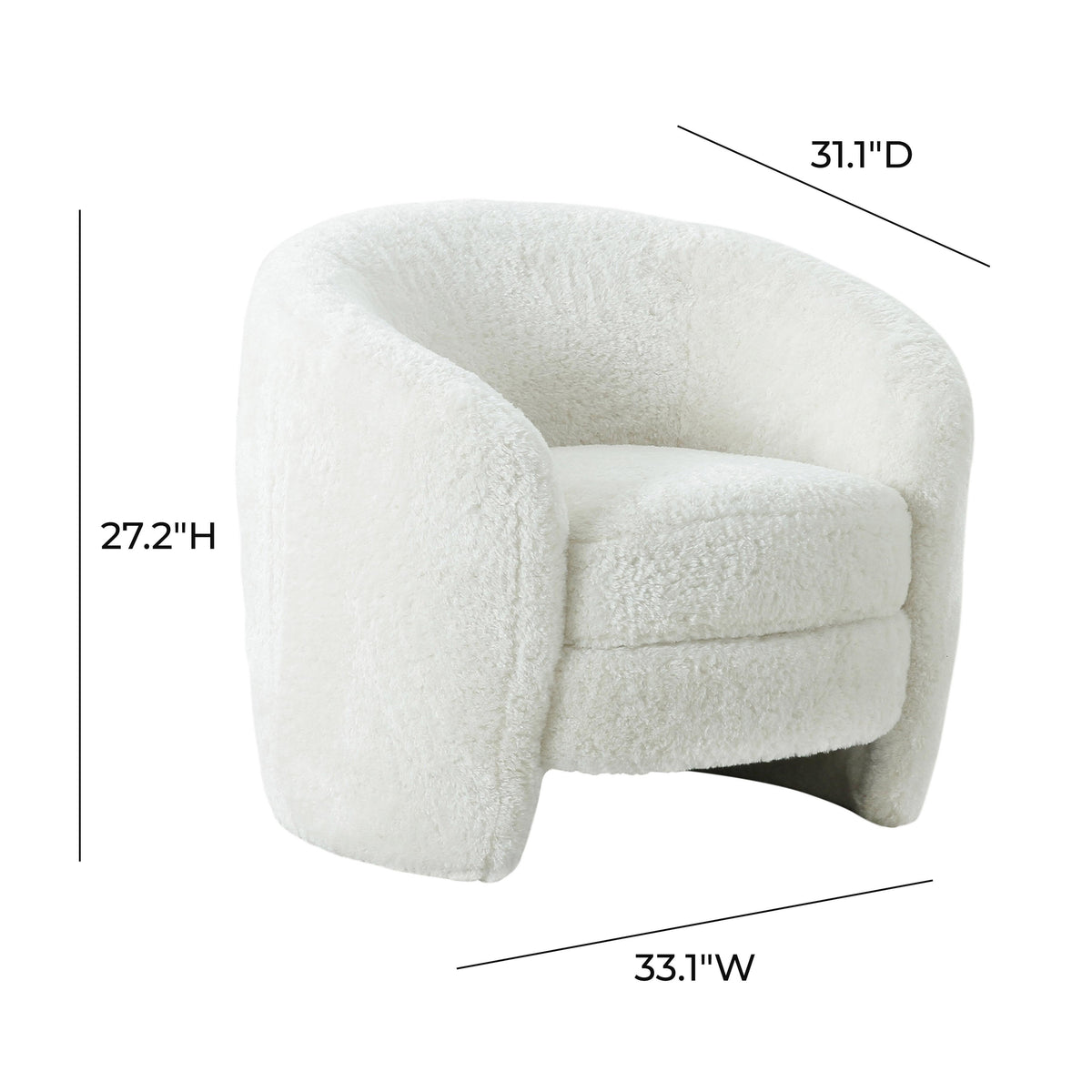 Dakota Performance Faux Shearling Accent Chair