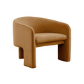 Marla Performance Velvet Accent Chair — Cognac null