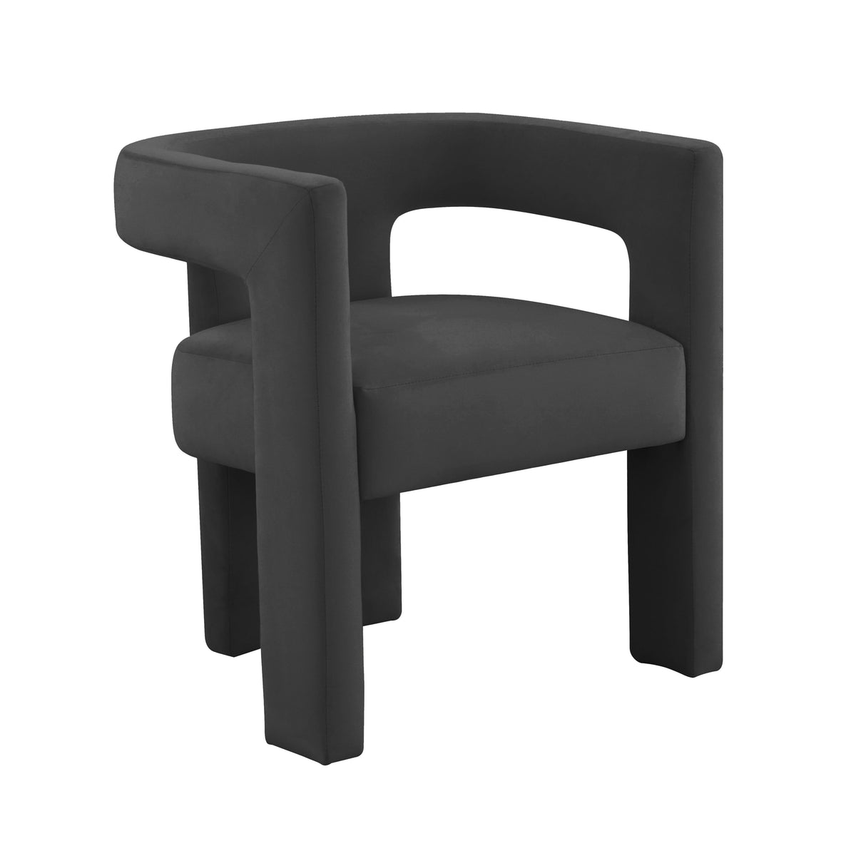Sloane Performance Velvet Accent Chair — Black null