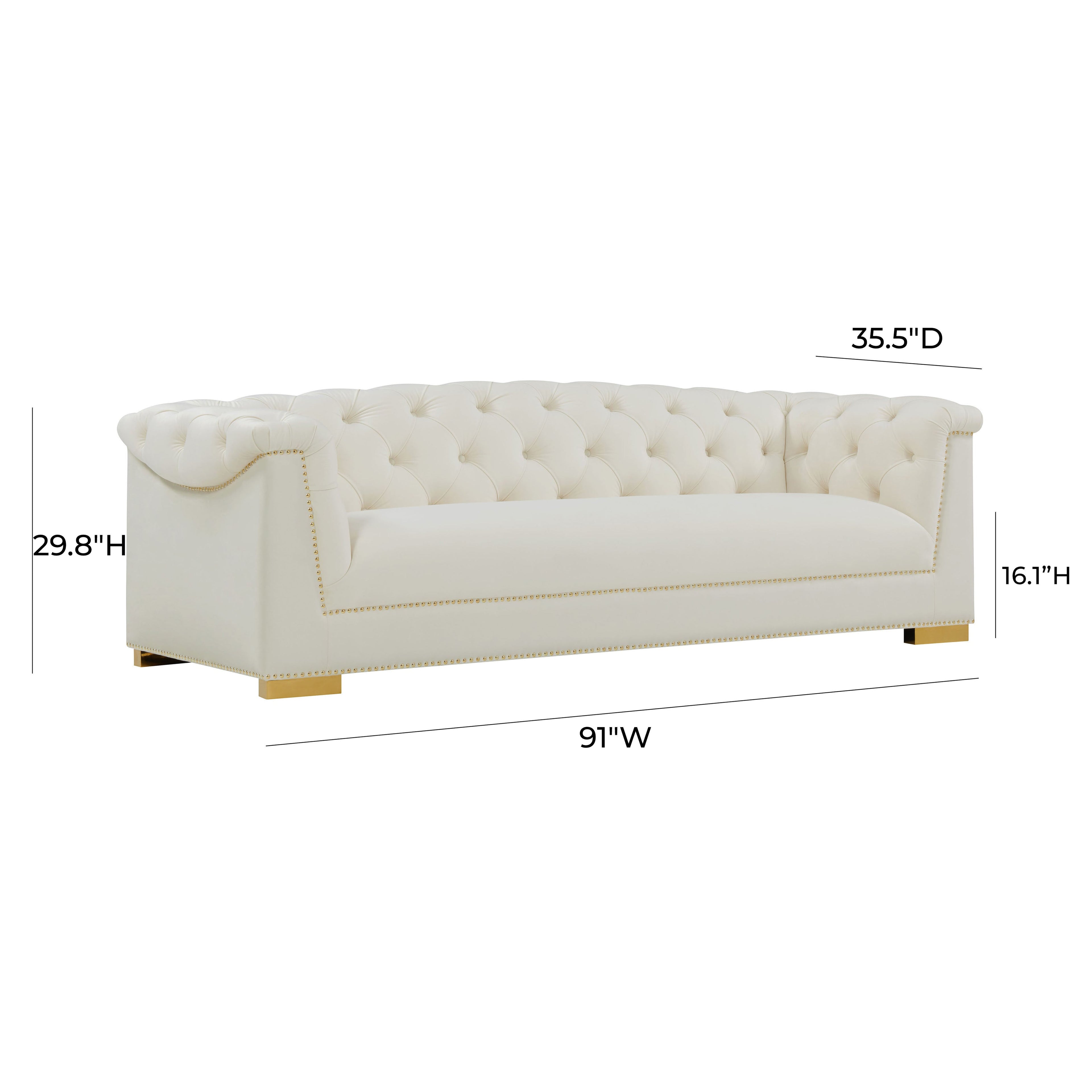 Farah 91" Performance Velvet Sofa