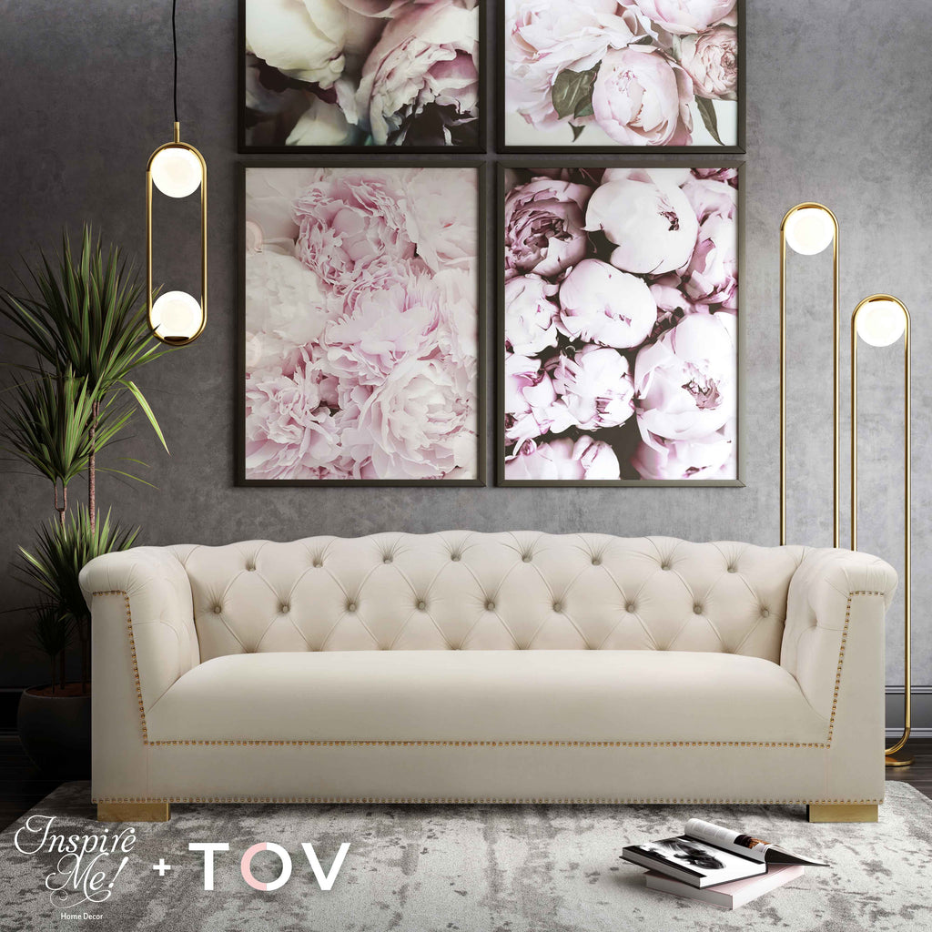 Farah 91" Performance Velvet Sofa