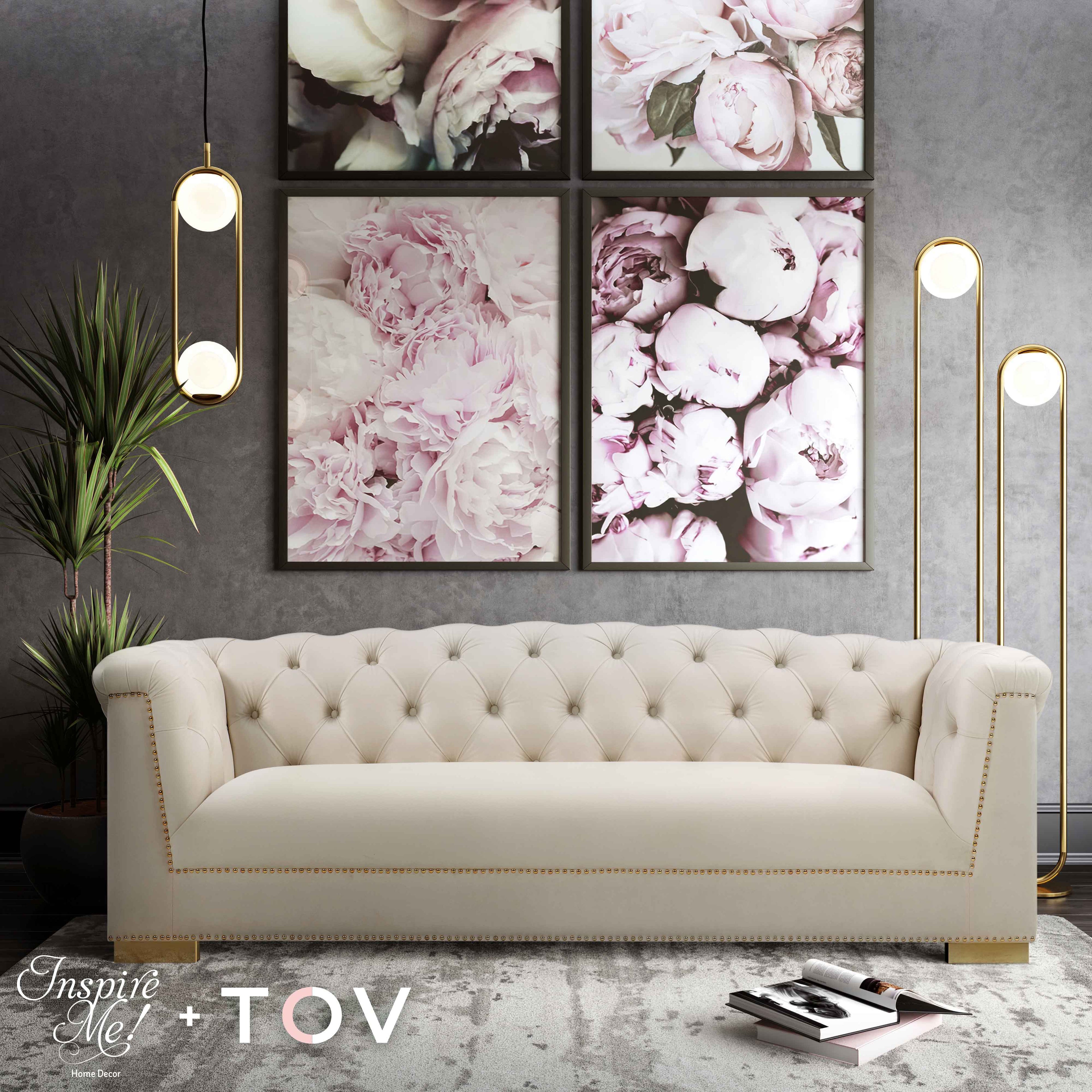 Farah 91" Performance Velvet Sofa