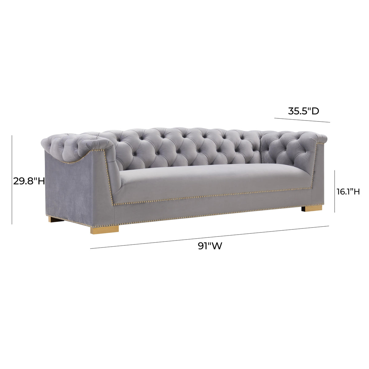 Farah 91" Performance Velvet Sofa
