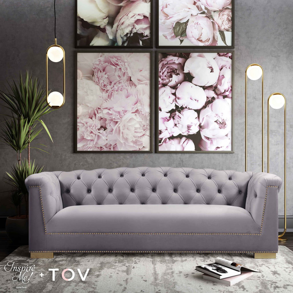 Farah 91" Performance Velvet Sofa