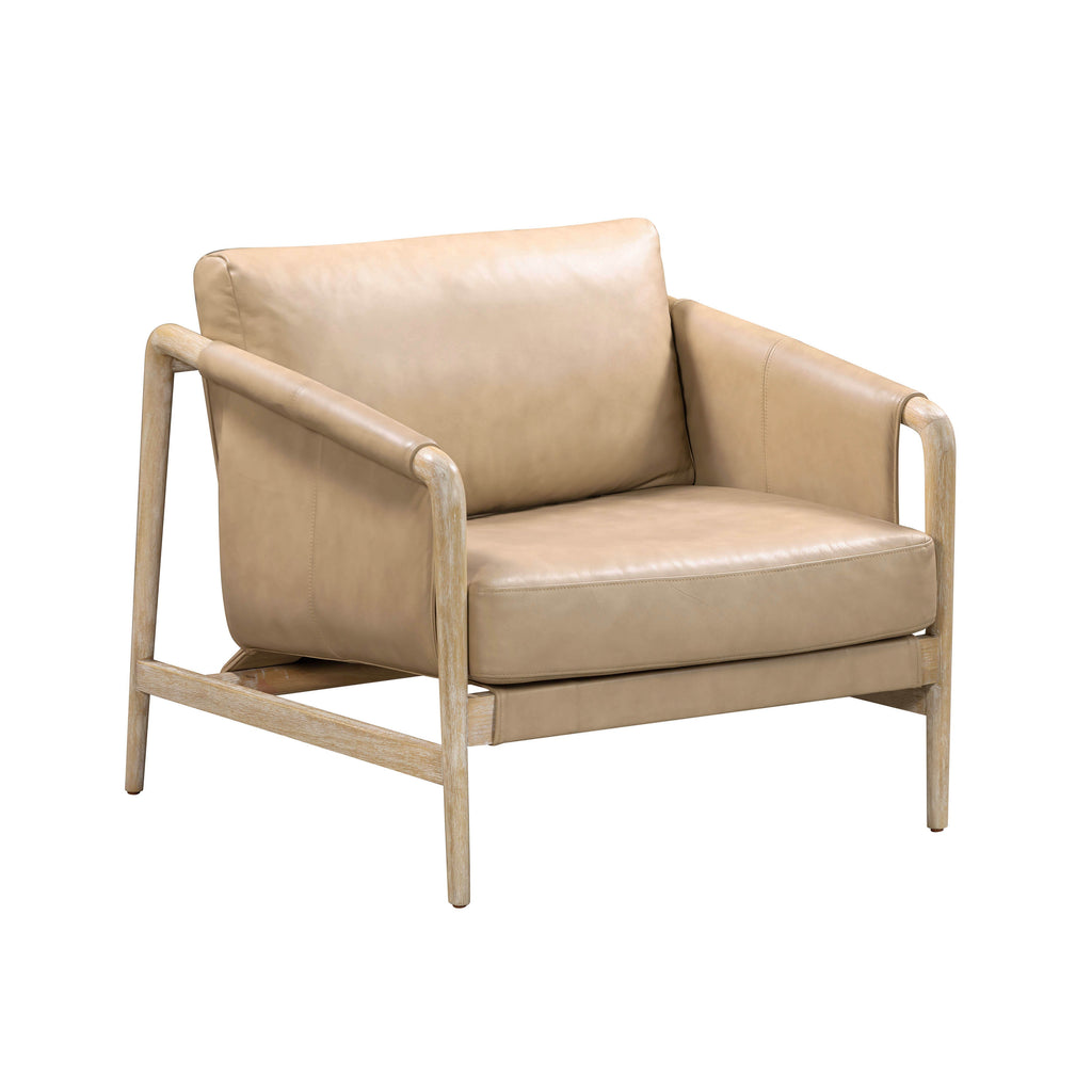 Chakka Contract-Grade Genuine Leather Accent Chair