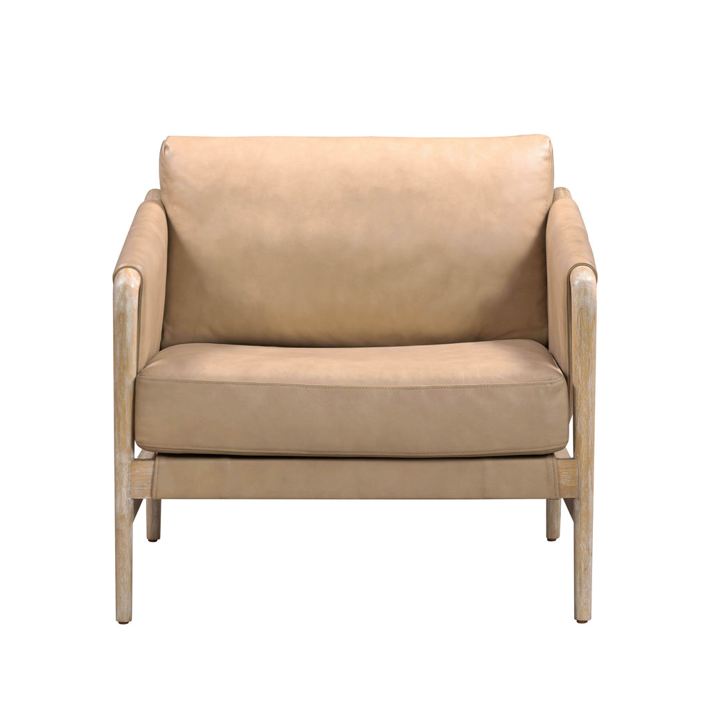 Chakka Contract-Grade Genuine Leather Accent Chair
