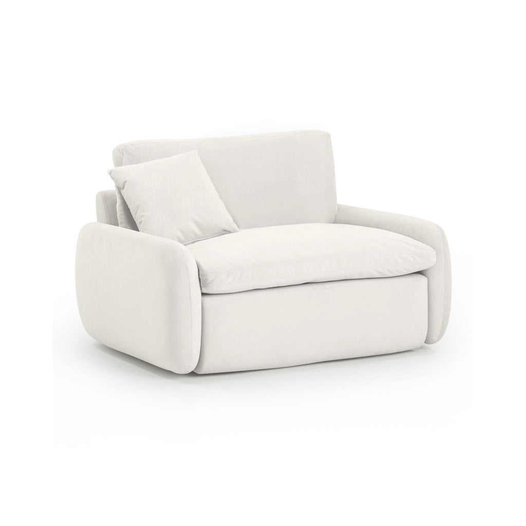 Rachelle Cream Performance Velvet Lounge Chair