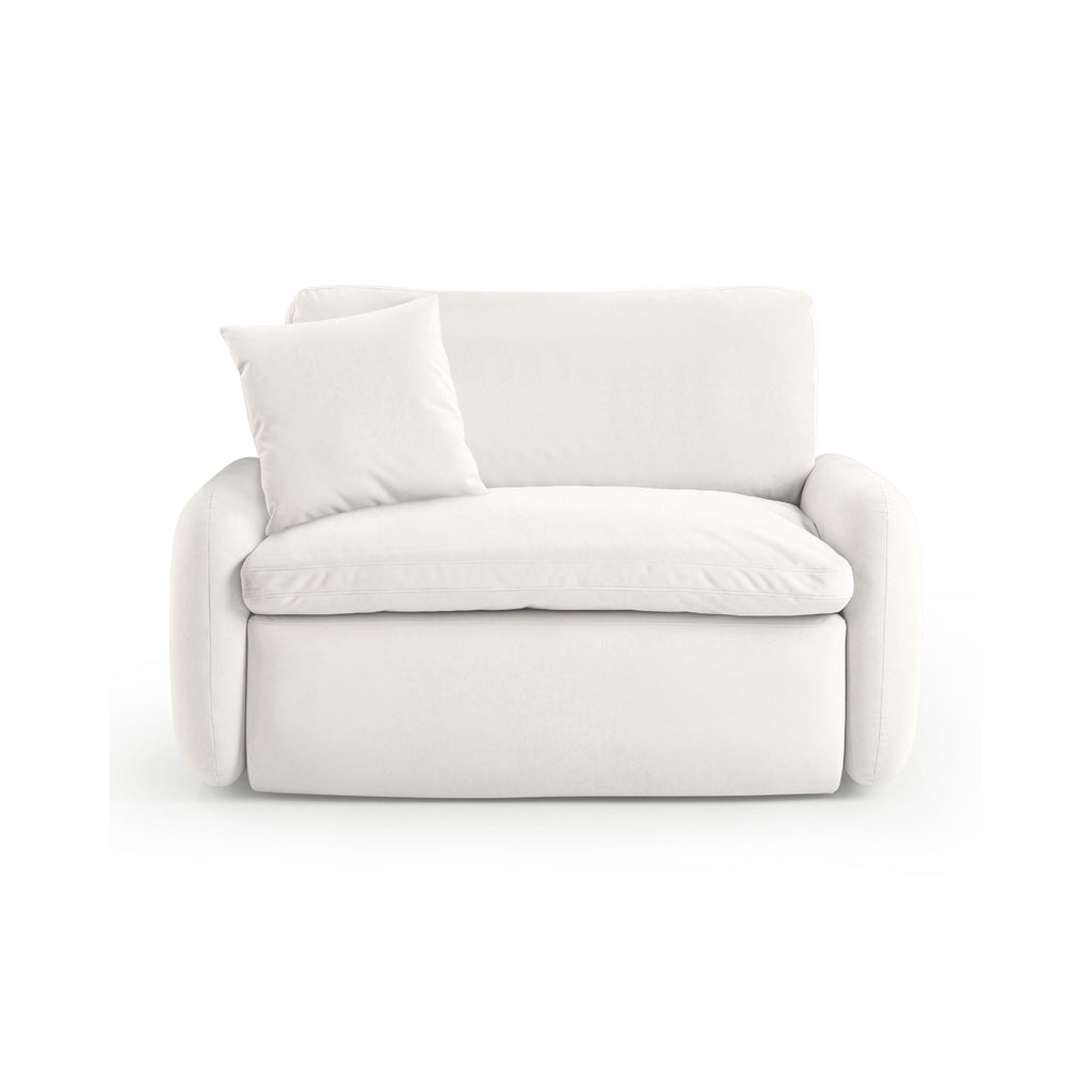 Rachelle Cream Performance Velvet Lounge Chair