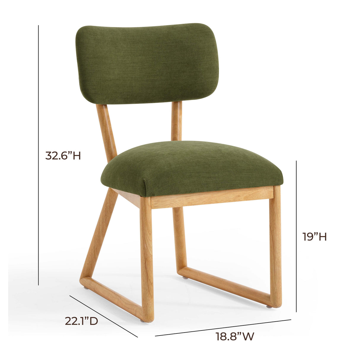 Bobbie Upcycled Performance Fabric Dining Chair