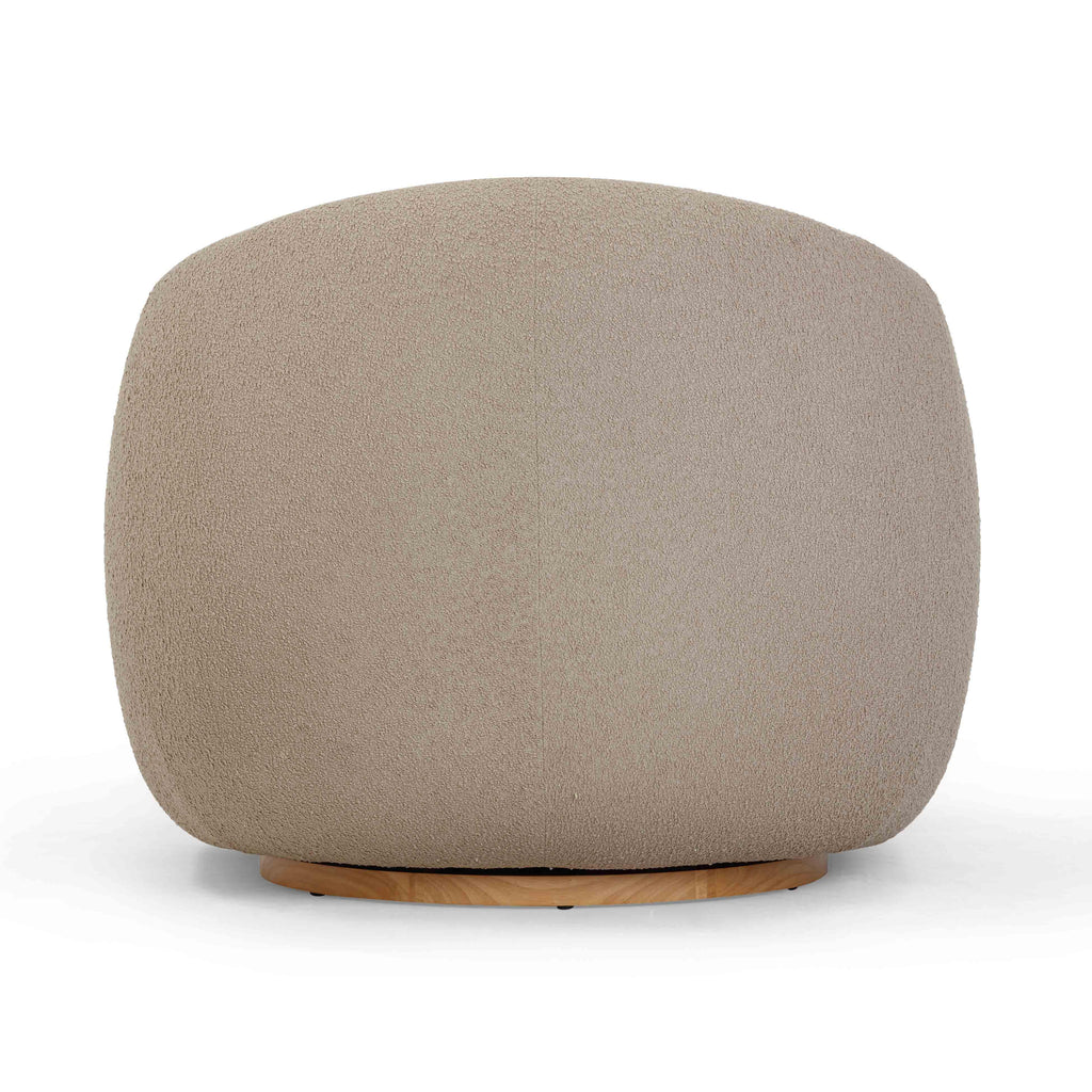 Judy Boucle Swivel Accent Chair