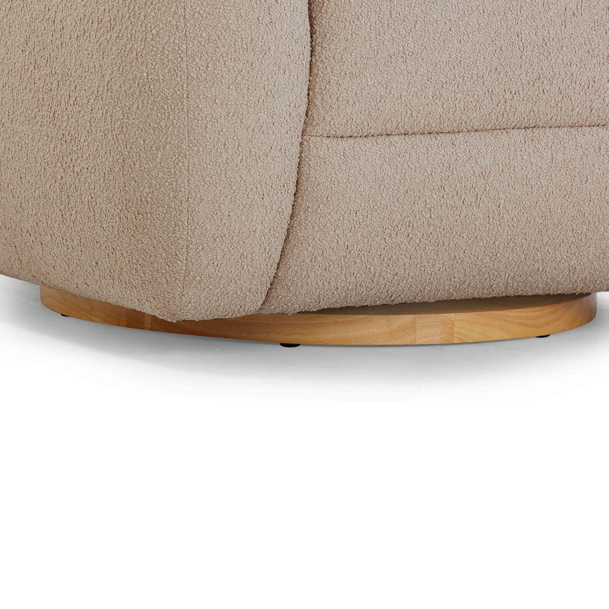 Judy Boucle Swivel Accent Chair