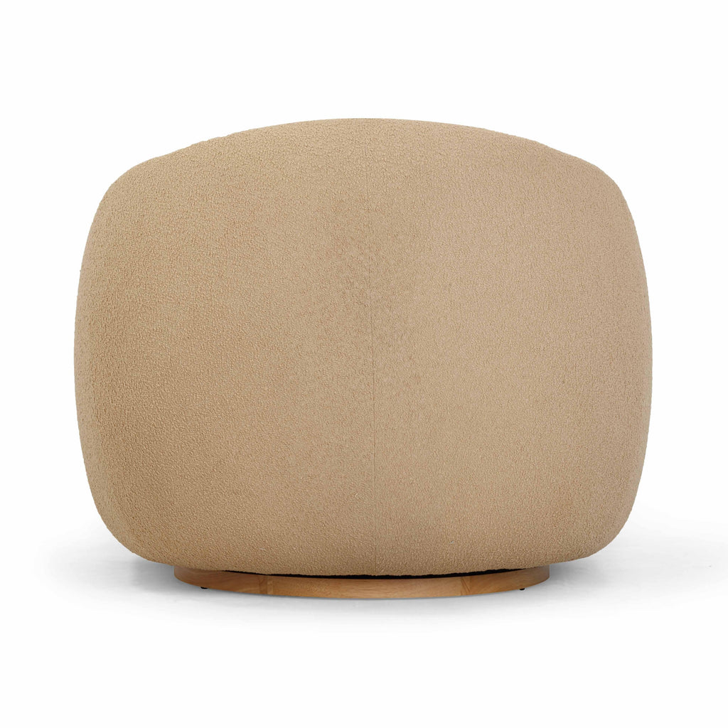Judy Boucle Swivel Accent Chair
