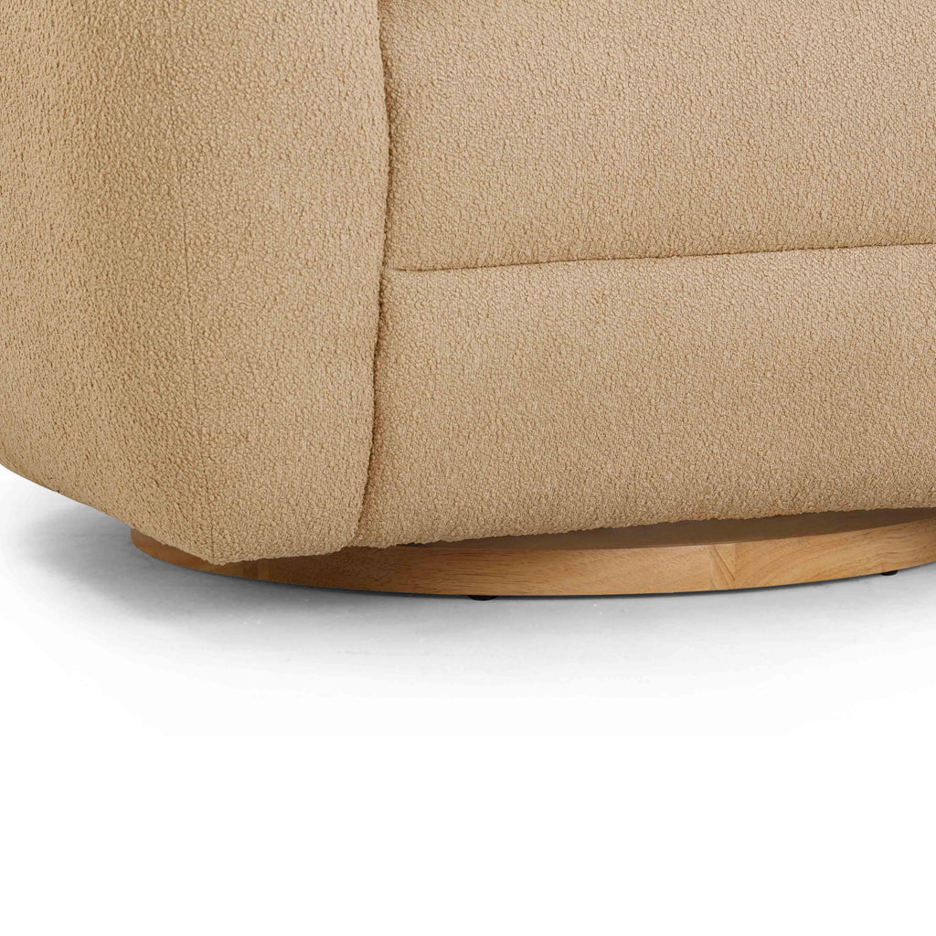 Judy Boucle Swivel Accent Chair