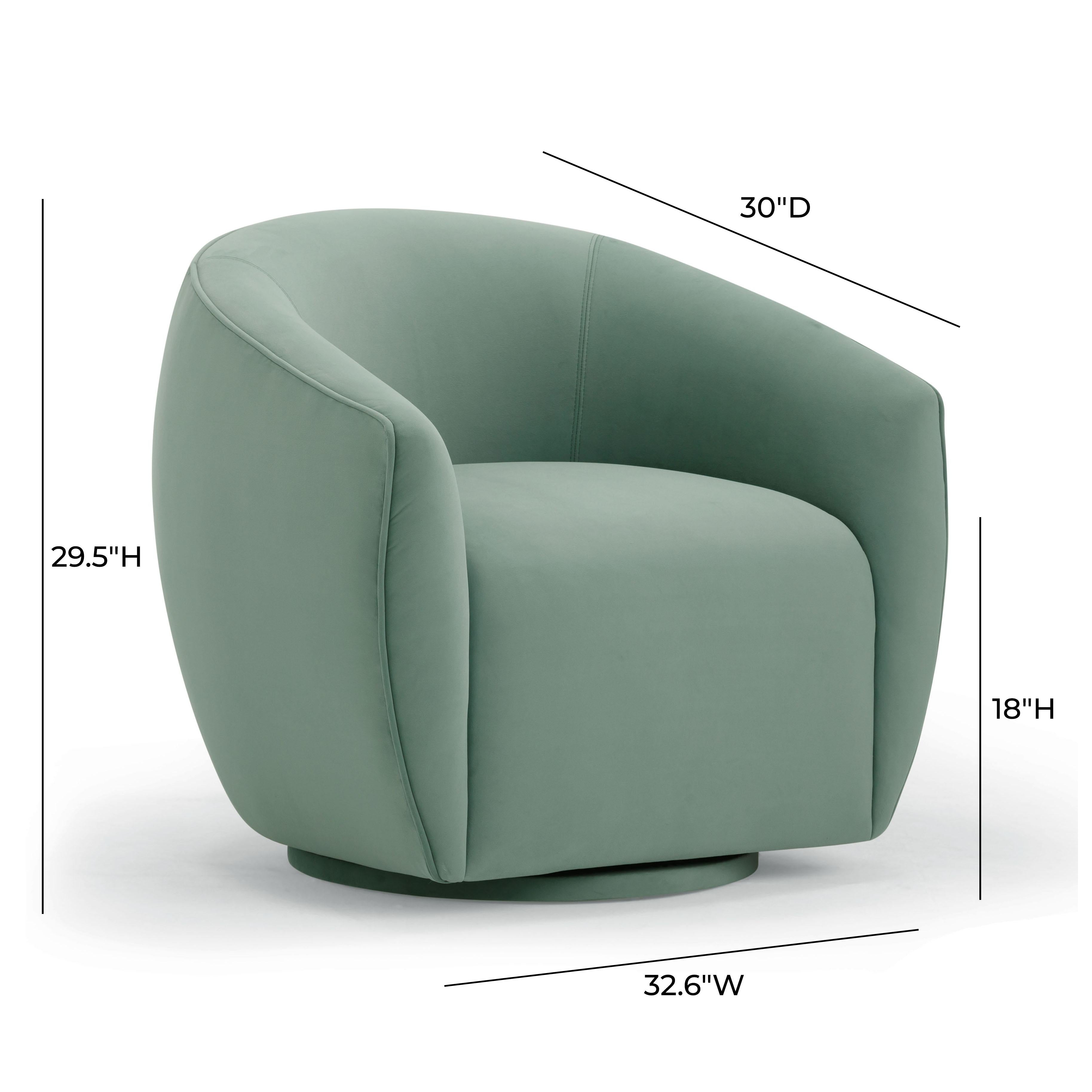 Jordan Performance Velvet Swivel Accent Chair